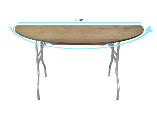 60″ Half Round Table - Image 2